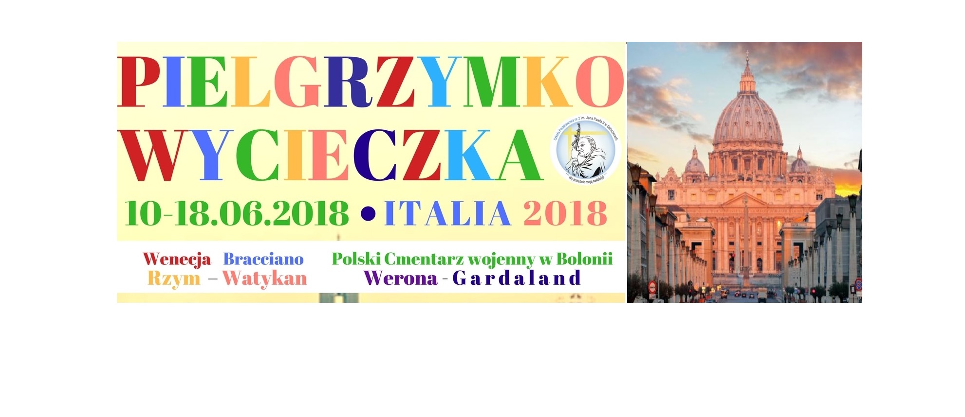 Informacja na temat wyjazdu ITALY 2018